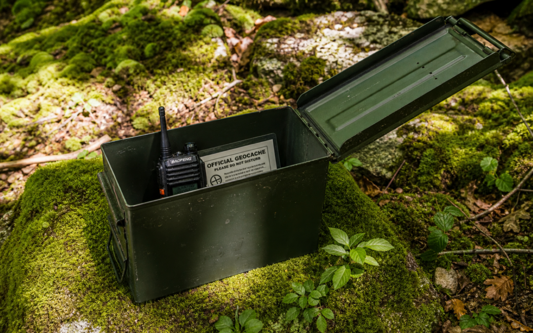 “Dad’s Favorite Things” – Geocache with Ham Radio for FTF